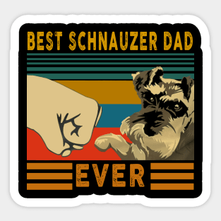 Best Schnauzer Dad Ever Sticker